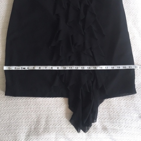 Joseph Ribkoff vintage ruffle little black dress size 8 - Picture 5 of 7
